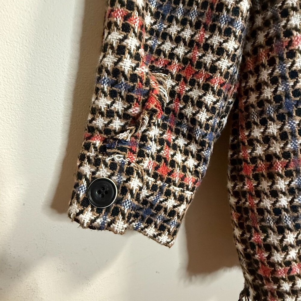 Davi&Dani Women's Size Large Oversized Plaid Butt… - image 4